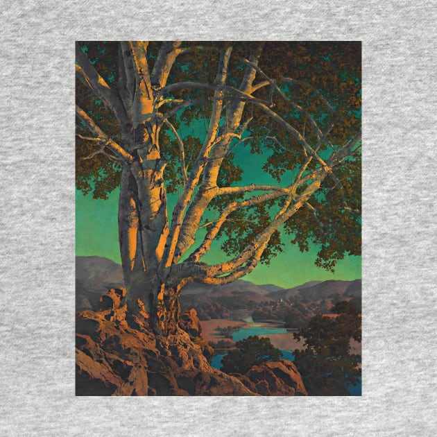 Maxfield Parrish Old White Birch Art Print 1937 American Painter by ZiggyPrint